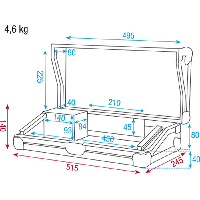 Showgear Case for Light Controller 3U