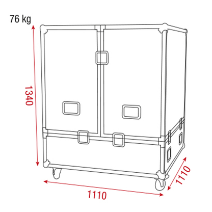 Showgear Case for 100cm Mirrorball