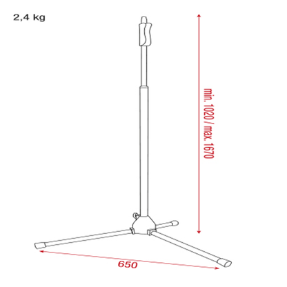 Showgear Microphone Stand - Q/Lock