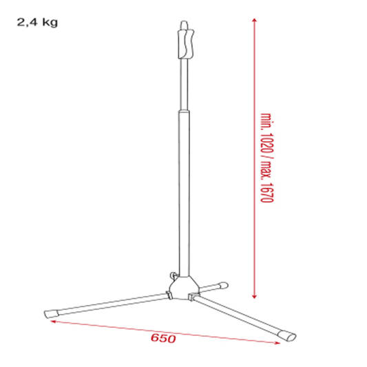 Showgear Microphone Stand - Q/Lock